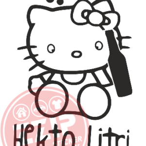 Naljepnica "hekto litri kitty"