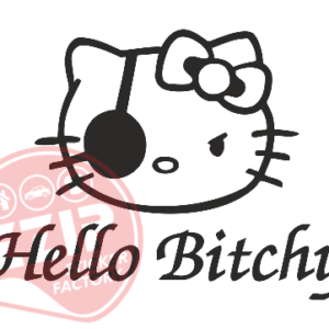 Naljepnica "hello bitchy"
