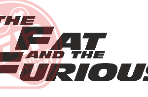 Naljepnica "fat and furious"