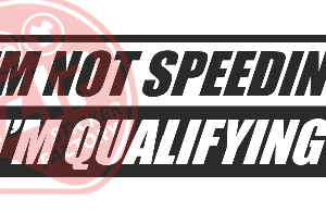 Naljepnica "speeding qualifying"