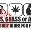 Naljepnica "gas grass ass"