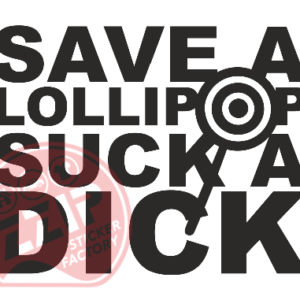Naljepnica "save a lollypop"