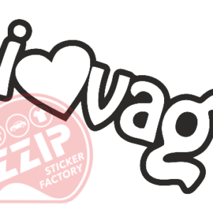 Naljepnica "love vag"