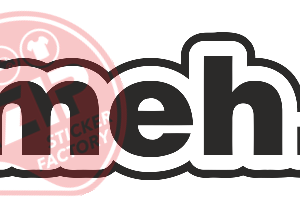 Naljepnica "meh"