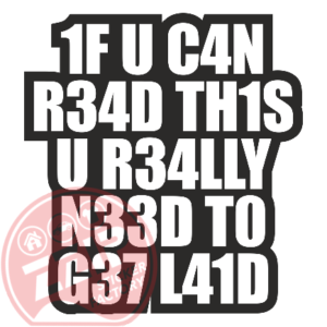 Naljepnica "if you can read this"