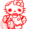 Naljepnica "zombi kitty" - Slika 9