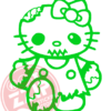 Naljepnica "zombi kitty" - Slika 4