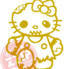Naljepnica "zombi kitty" - Slika 3