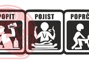 Naljepnica "popit pojist poprčit"