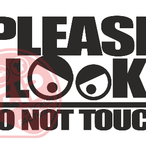 Naljepnica "look no touch"