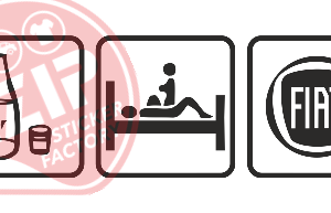 Naljepnica "eat sleep fiat"