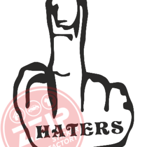 Naljepnica "finger hater"