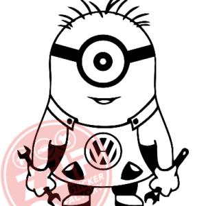 Naljepnica "jednooki minion vw"