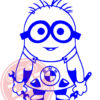 Naljepnica "minion bmw" - Slika 7