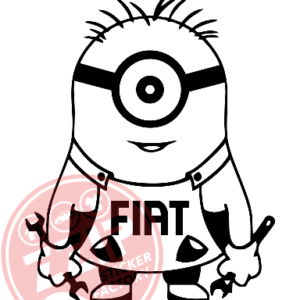 Naljepnica "jednooki minion fiat"