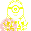 Naljepnica "jednooki minion fiat" - Slika 2