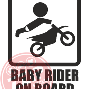 Naljepnica "baby rider on board"
