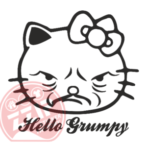 Naljepnica "grumpy kitty"