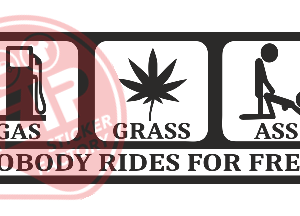 Naljepnica "gas grass ass 2"