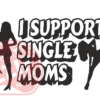 Naljepnica "single moms"