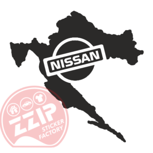 Naljepnica "hrvatska nissan"