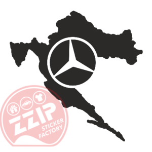 Naljepnica "hrvatska mercedes"