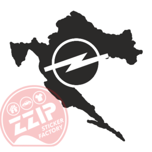 Naljepnica "hrvatska opel"