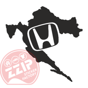 Naljepnica "hrvatska honda"