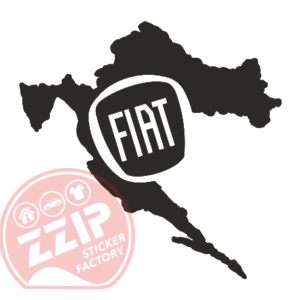 Naljepnica "hrvatska fiat"
