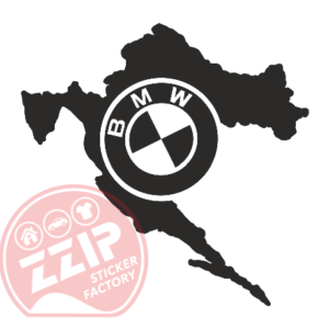 Naljepnica "hrvatska bmw"