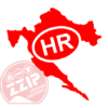 Naljepnica "hrvatska HR" - Slika 9
