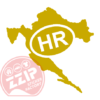Naljepnica "hrvatska HR" - Slika 3