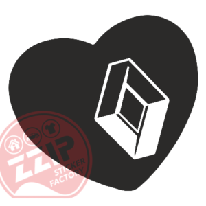Naljepnica "heart renault"