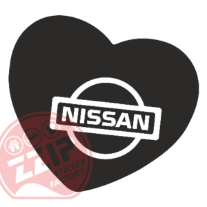 Naljepnica "heart nissan"