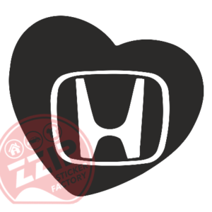 Naljepnica "heart honda"