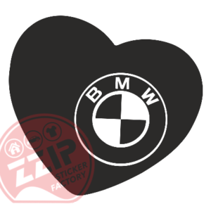 Naljepnica "heart bmw"