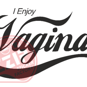 Naljepnica "i enjoy vagina"