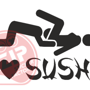 Naljepnica "love sushi"