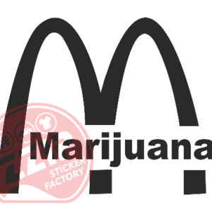 Naljepnica "marijuana"