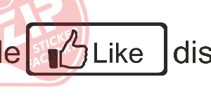 Naljepnica "like disko"