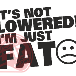 Naljepnica "it's fat"