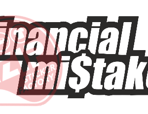 Naljepnica "financial mistake"
