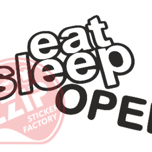 Naljepnica "eat sleep opel 2"
