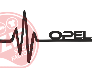 Naljepnica "hartbeat opel"