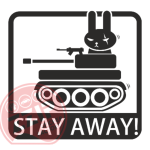 Naljepnica "stay away"