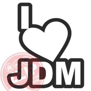 Naljepnica "i love jdm"