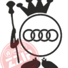 Naljepnica "kruna audi"