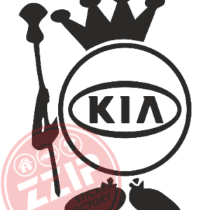 Naljepnica "kruna kia"