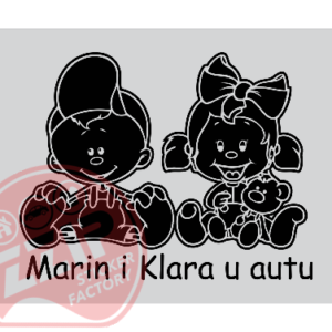 Naljepnica "blizanci - 4a"