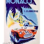 vintage metalna ploča monaco